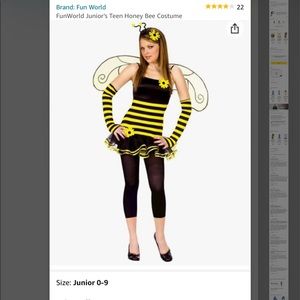 Halloween Costume honey bee female